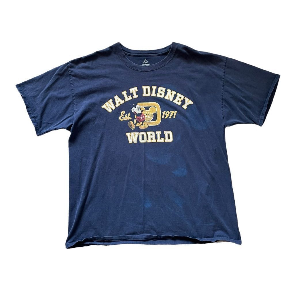 WALT DISNEY WORLD Disneyland T-Shirt Blue Size 2XL